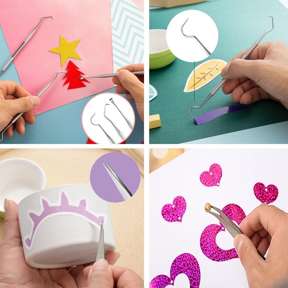 Craft Tools Set Weeding Tools Kit for Vinyl,Craft Vinyl Tools Kit for Silhouette
