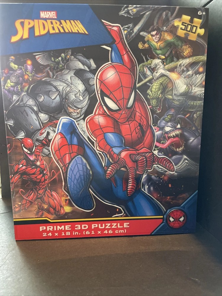 Marvel Spiderman Prime3D 500 Pc Puzzle Ages 6+