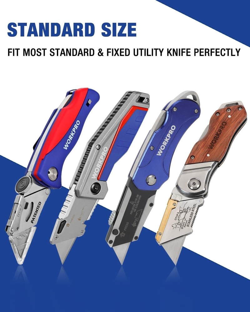 Innovative 50-Pack Utility Blades with Quick-Access Dispenser for Safe Storage