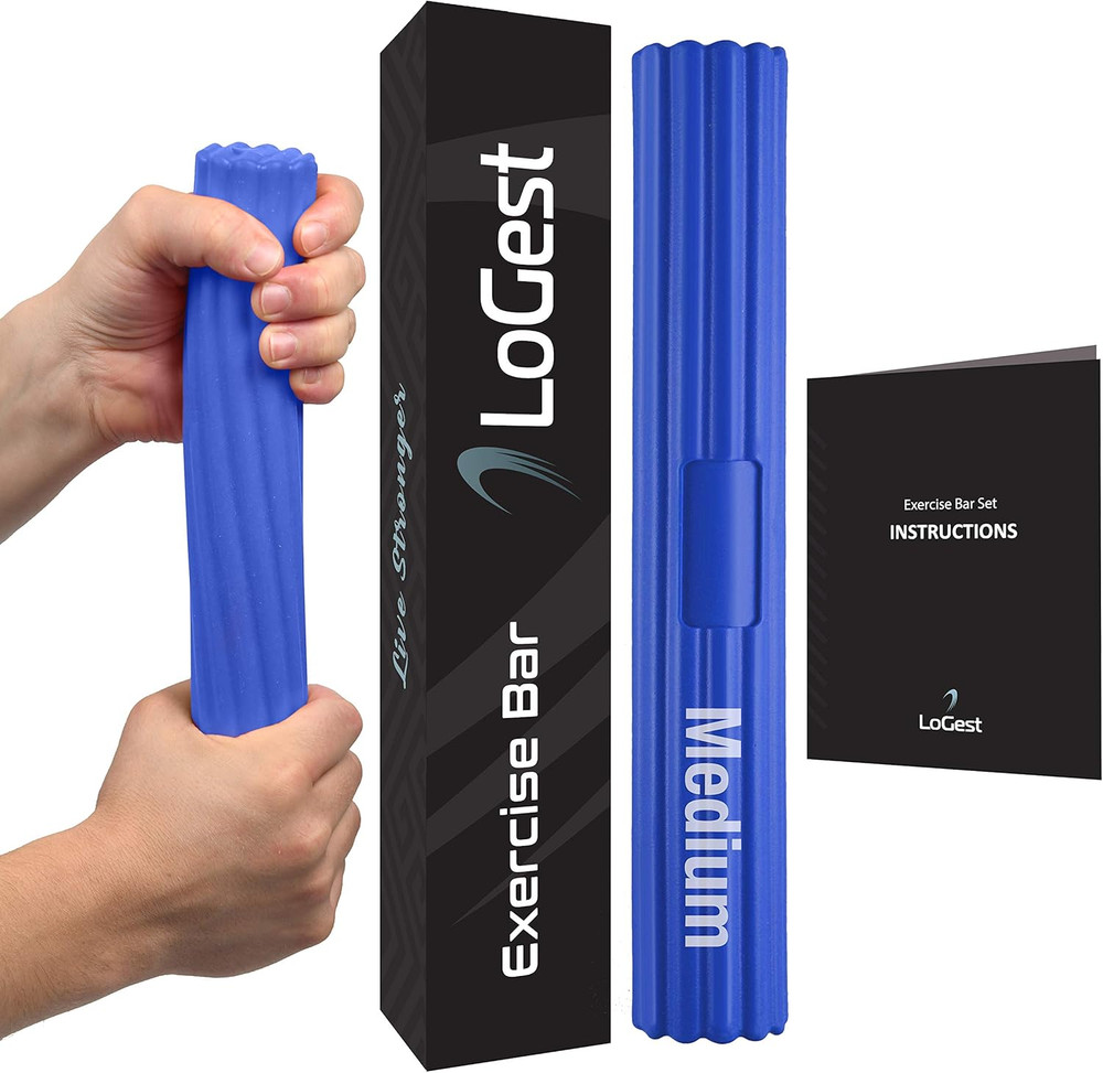 Twist Hand Exerciser Flex Bar for Therapy Grip Strength & Tendonitis Relief