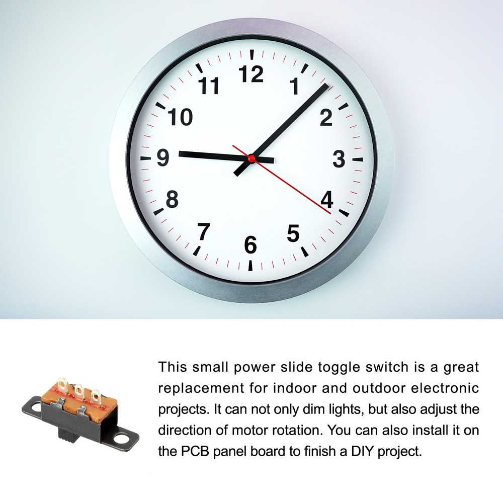 Toggle Switch Latching Slide Control 4 Pin 1P3T 6mm/50 Pcs