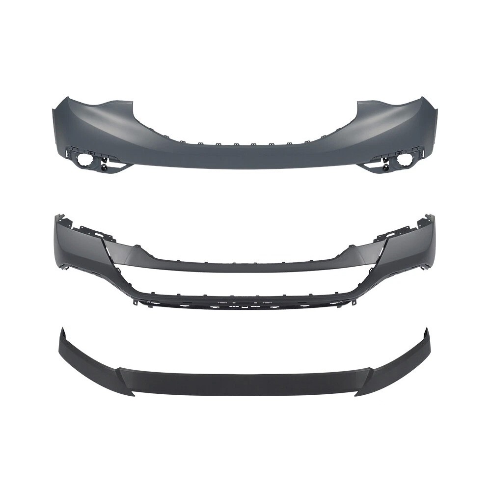 For 2017-2019 GMC Acadia Upper and Lower Front Bumper Cover Assembly 3Pcs