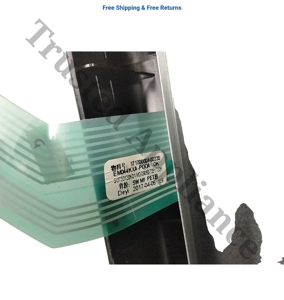 Microwave Control Panel Console EM044KXA-POOA Black