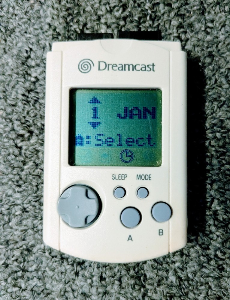 Official Sega Dreamcast Visual Memory Unit VMU US ENGLISH VERSION!  Tested!