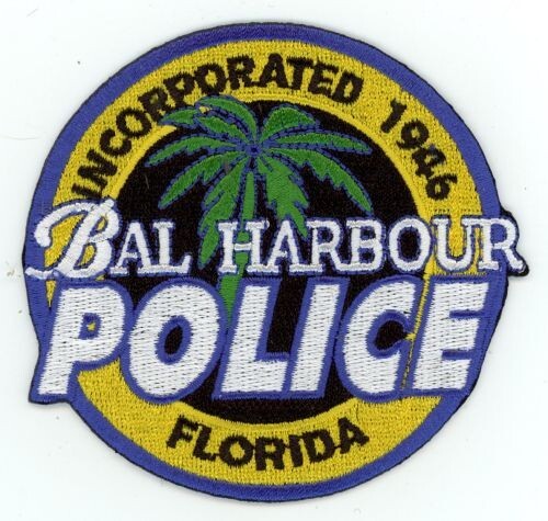 FLORIDA FL BAL HARBOUR POLICE NICE SHOULDER PATCH SHERIFF