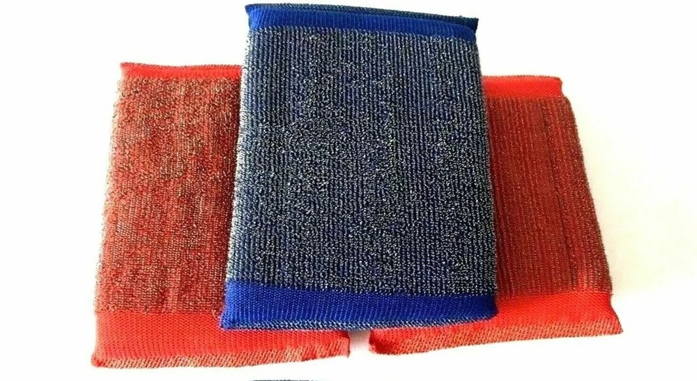 3 Pcs Per Pack Shining Multi-Purpose Heavy Duty Scrubbers Scrub Sponges Bundle