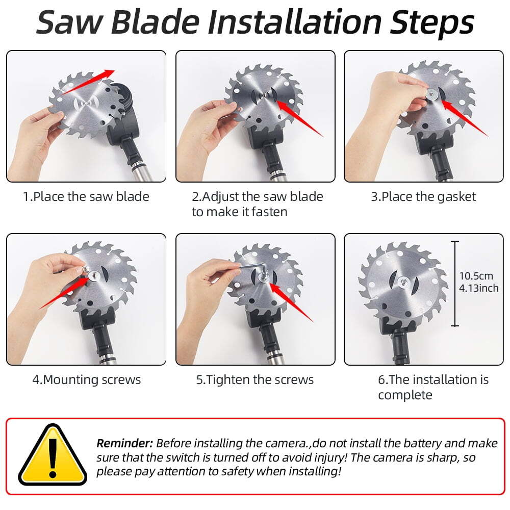 Complete Weed Eater Accessories Kit with 2000mAh Battery and Universal Adapter