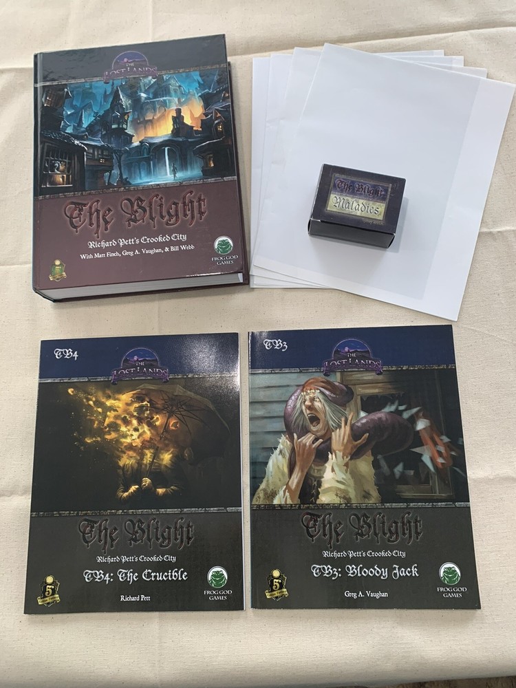 The Blight Frog God Games D&D 5e Kickstarter Bundle Autographed