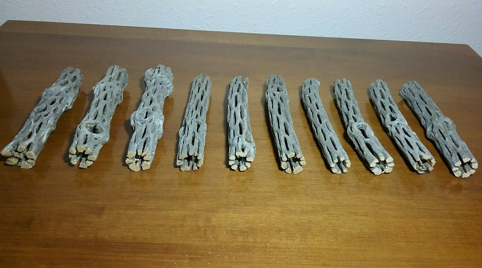10 pcs 6" CHOLLA Wood Cactus | Organic | Shrimp Fish Aquarium | Decoration Craft