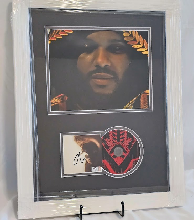 The Weekend Signed Autographed Hurry Up Tomorrow CD Framed Global Authentics COA