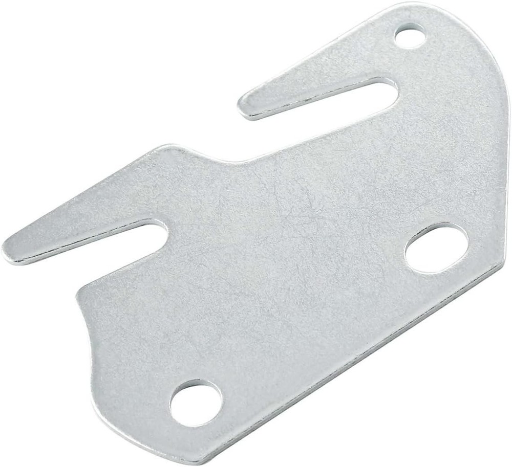 ZYAMY 4pcs Universal Wood Bed Rail Hook Plates, Frame Bracket Silver
