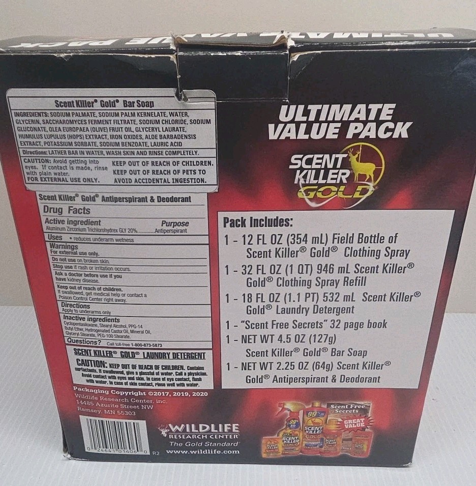 Wildlife Research Scent Killer Gold Ultimate Value Pack** Missing Deodorant **