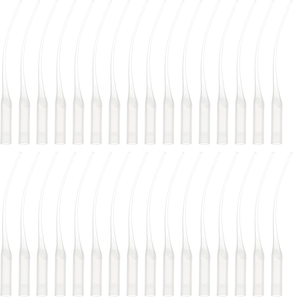 100Pcs Plastic Glue Micro-Tips, White Precision Applicator for Hobby Projects, M