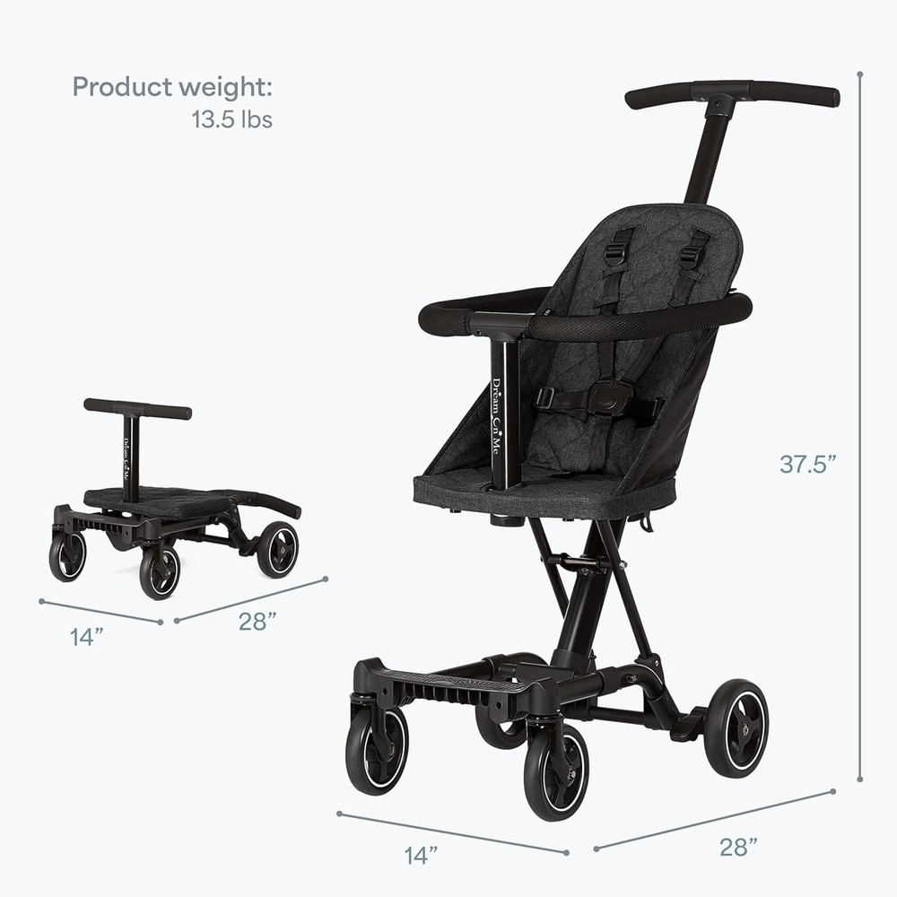 Coast Rider Travel Stroller - Book-Folding Design