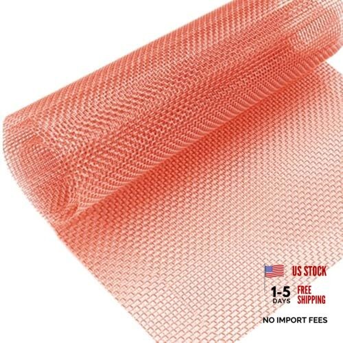 99.9% Pure Copper Screen Woven Mesh Screen 20 Mesh Copper Mesh Screen,Size 16"