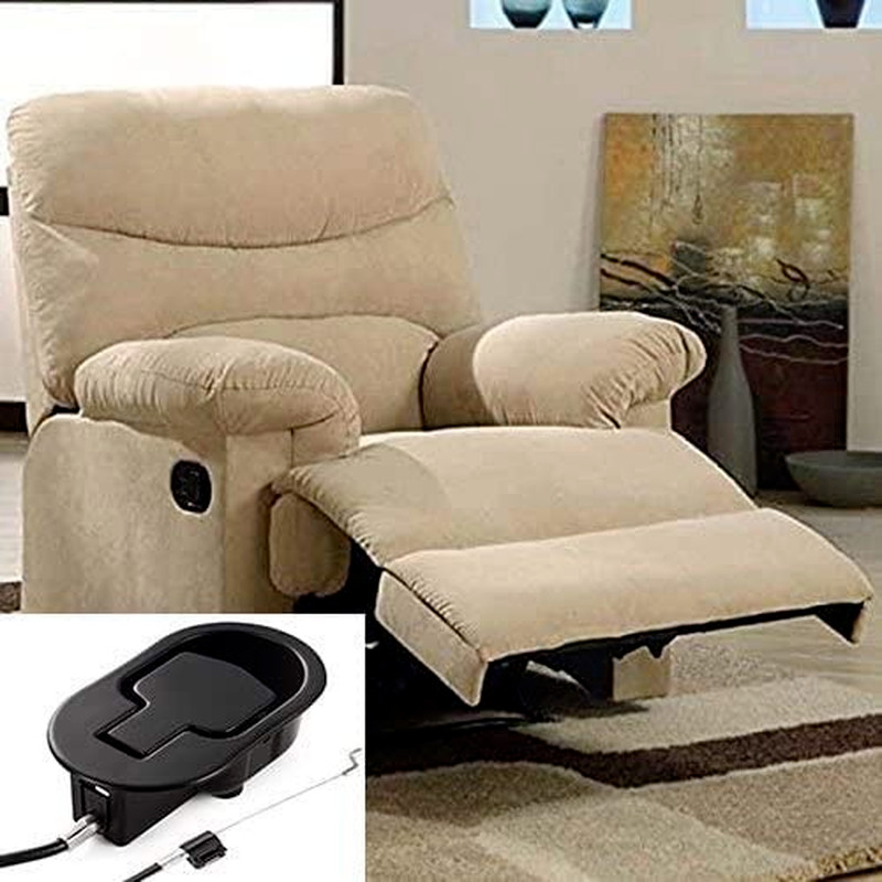 Universal Black Metal Recliner Replacement Parts Pull Handle for Sofa with Cable