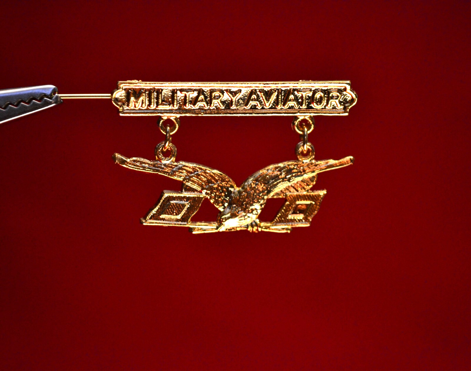 WWI AIR SERVICE, 1913 MILITARY AVIATOR BADGE INSIGNIA, QUALITY RESTRIKE 1 7/8"w