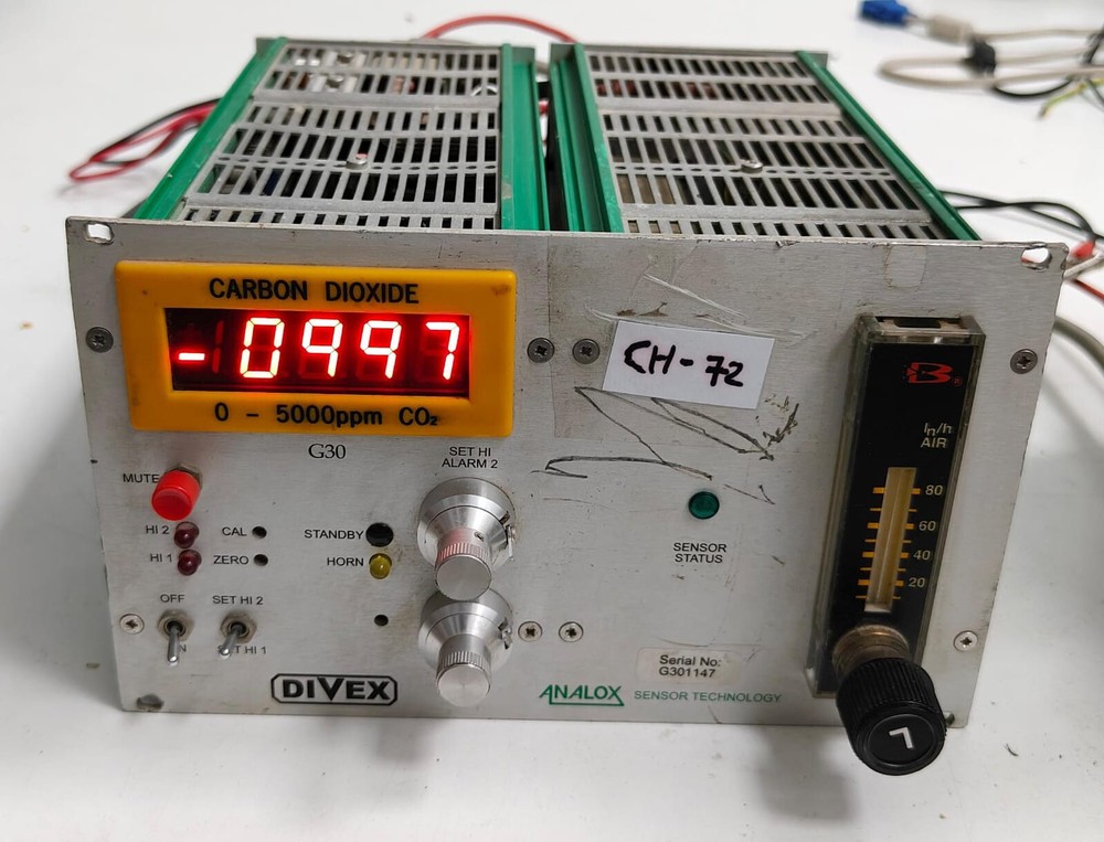 Divex G30 SDA CO2 Analyser 0-5000ppm , CH#72 (TESTED)