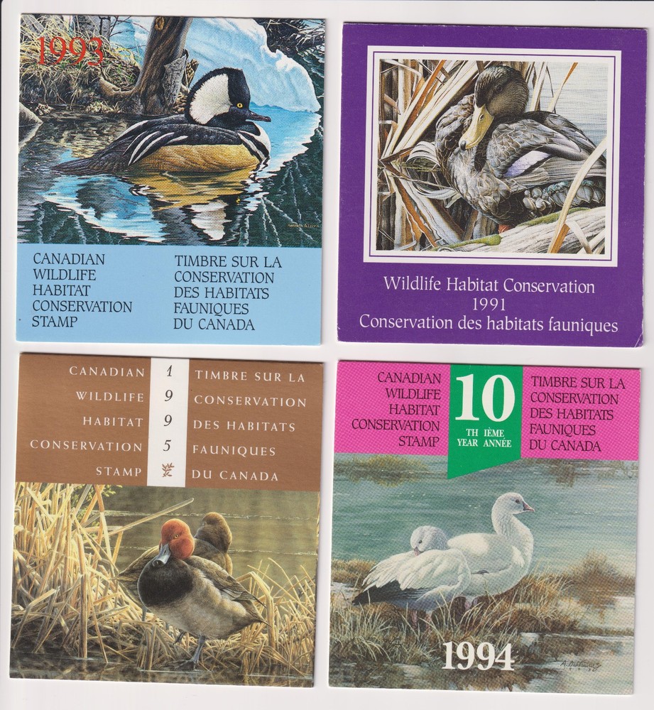 Canada # 8 different conservation stamps.(2 scans)