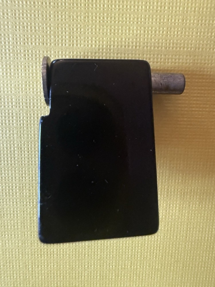 Vintage Partial Terrier In Bubble Lock / Black Bakelite / Repurpose / Crafting