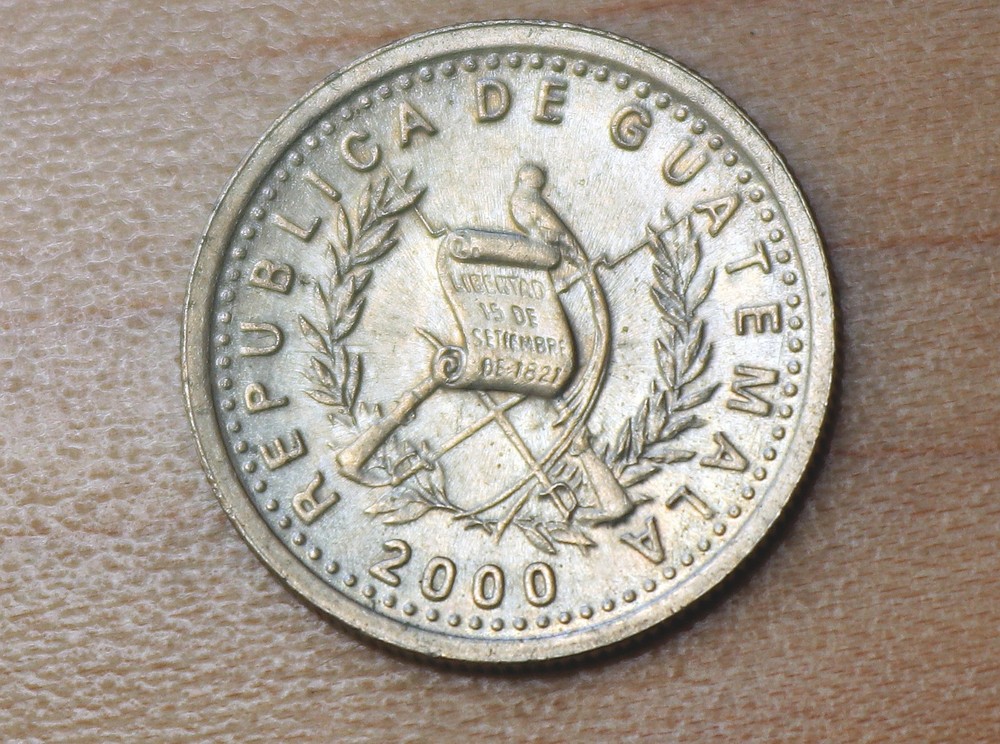 2000 Guatemala 5 Centavos Kapok Tree