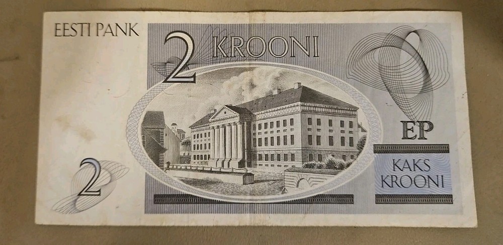 1992 Estonia 2 Krooni Note