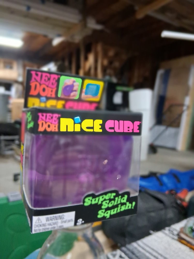 Nee Doh Nice Cube - Super Solid Squish! (Purple)