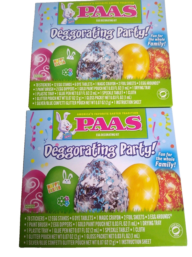 5 Easter Egg Decorating Kits PAAS Easter Tradition Deggorating party s2eabx