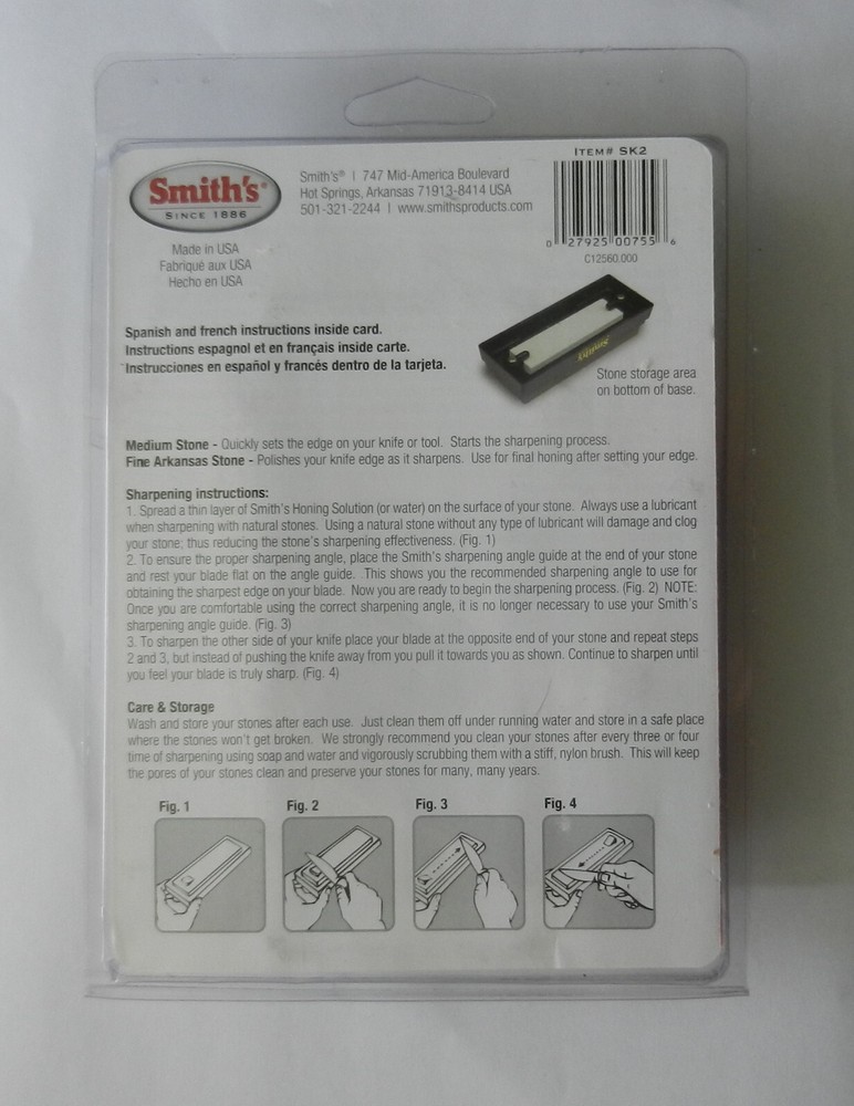 Smith's 2-Stone Sharpening Kit; SK2; 027925007556