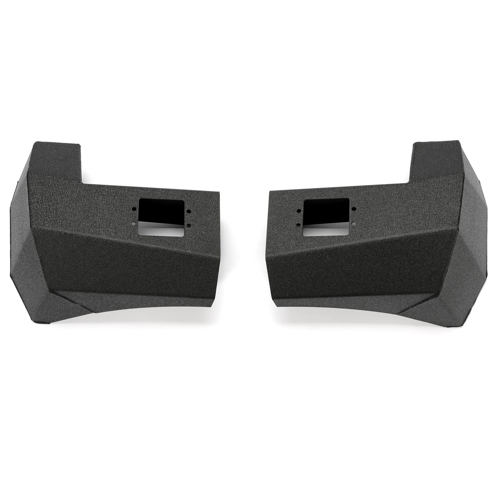 HECASA Black Rear Bumper For Toyota Tacoma 2005-2015 w/License Plate LED Lights