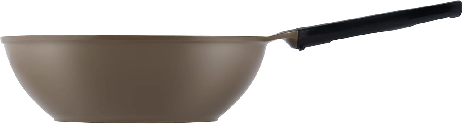 Green Earth Wok by Ozeri Ceramic Non-Stick [3 color options] [12in & 14in sizes]