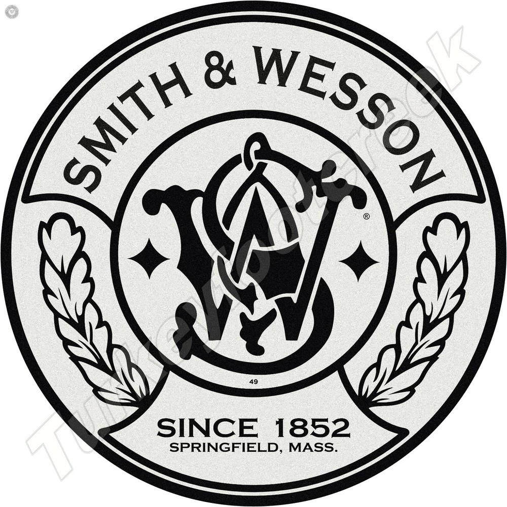 Smith & Wesson 11.75" Round Metal Sign