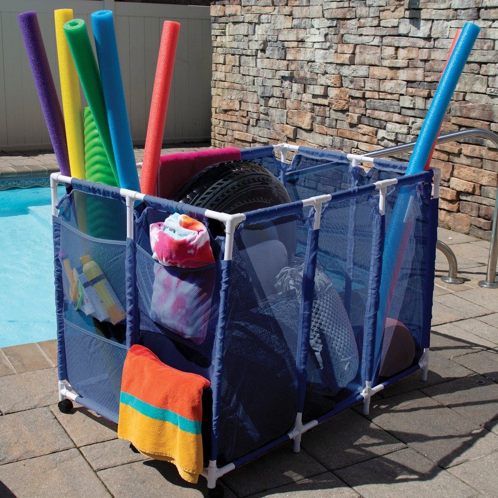 Pool Storage Mesh Rolling Organizer Extra Large