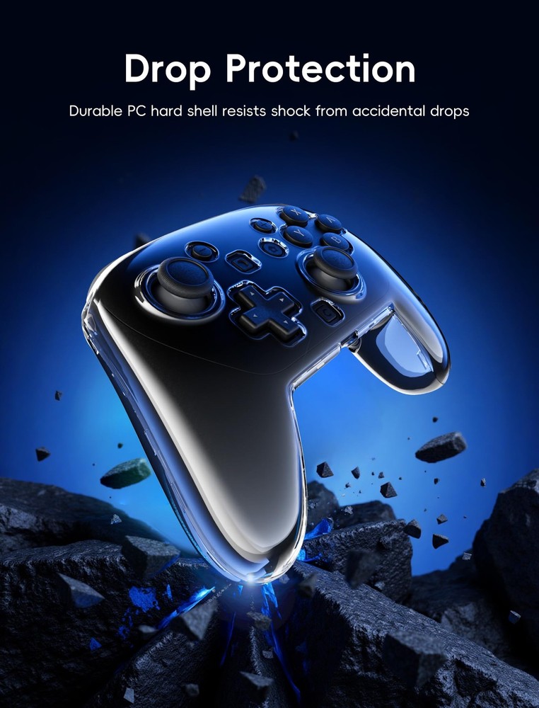 Switch 2 Pro Controller Hard Shell Case, Shock-Proof, Waterproof Cover