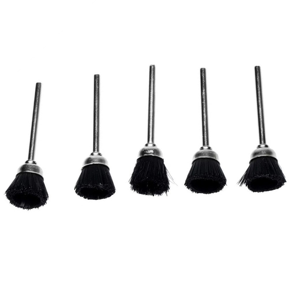 Efficient Polishing Tool 5Pcs 3mm Nylon Wheel Brushes for Various Surfaces