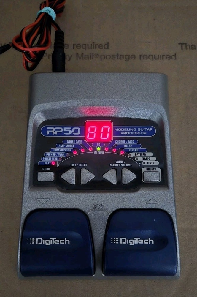 DigiTech RP50V Multi-Effect Modeling Guitar Processor w/ Power Adapter *TESTED*
