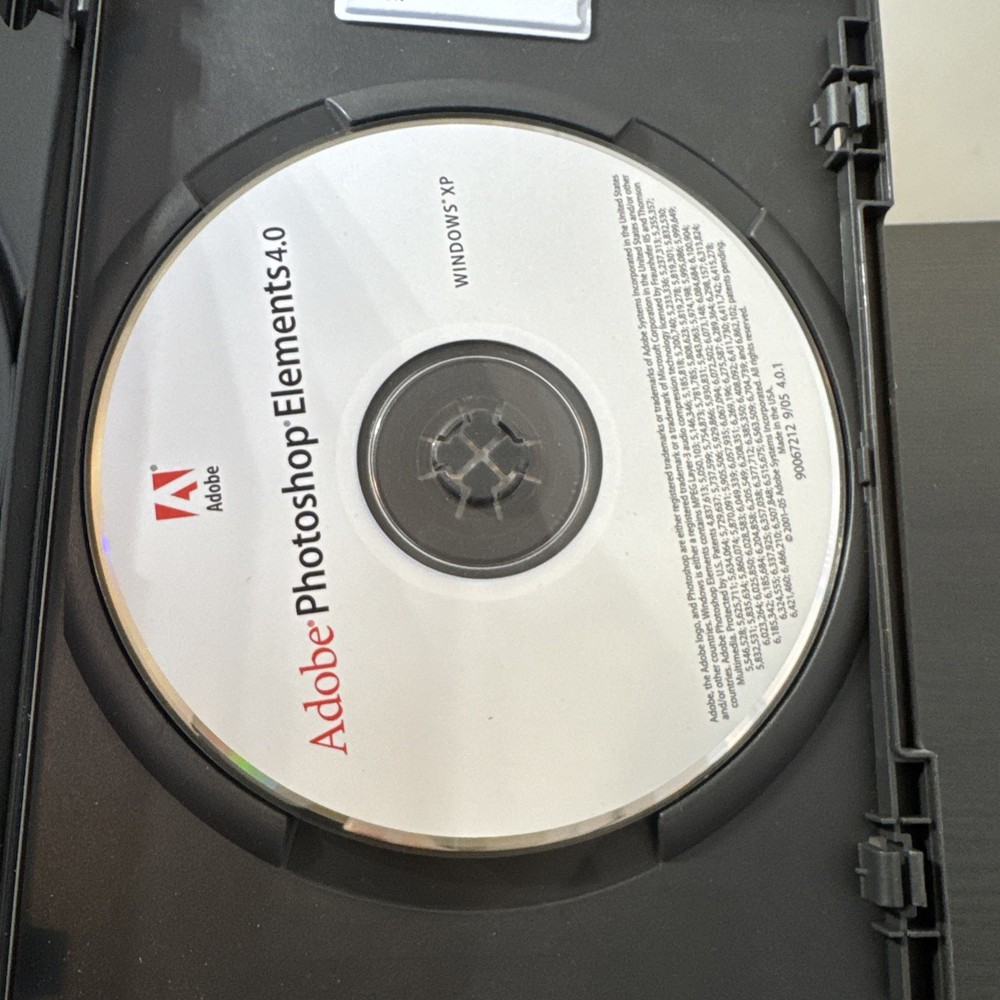 Photoshop Elements 4.0 AND Adobe Premier Elements 2.0 w Product Serial Key Code