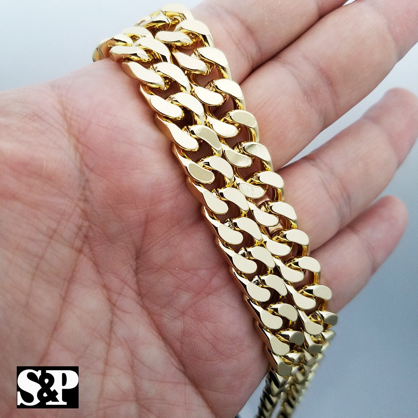 Pet Dog Cat Collar Gold Plated 10mm 16" ~ 24" Miami Cuban Chain Fashion Necklace