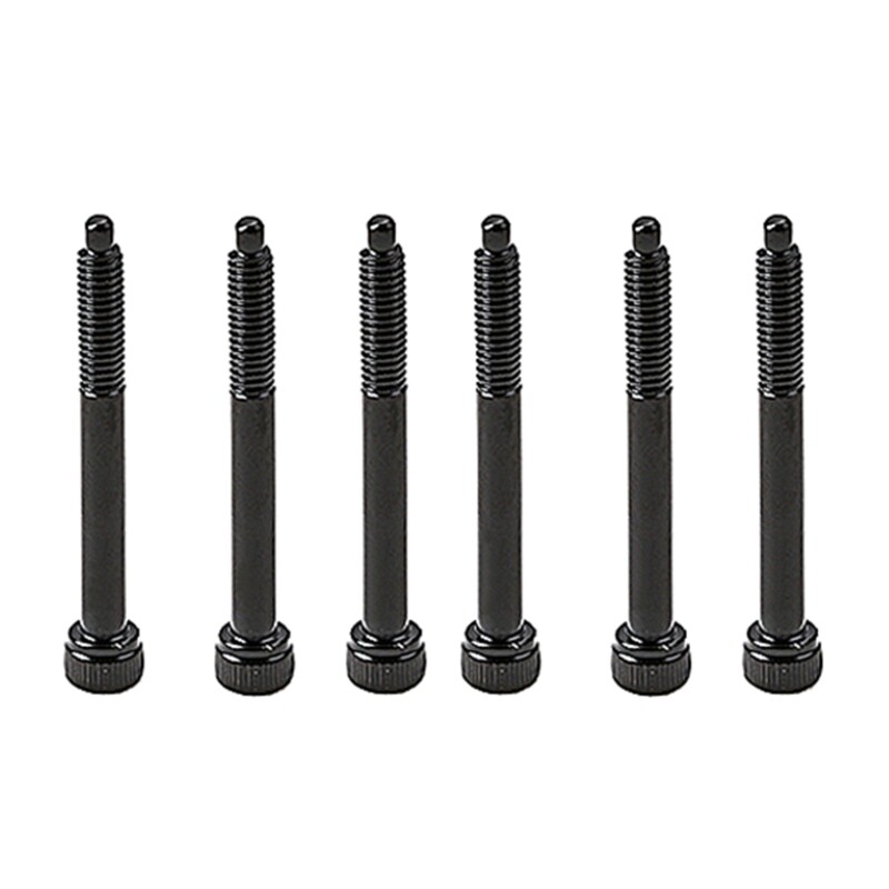 6Pcs Guitar Tremolo Bridge String Lock Screw Black Guitar String Mounting Screw