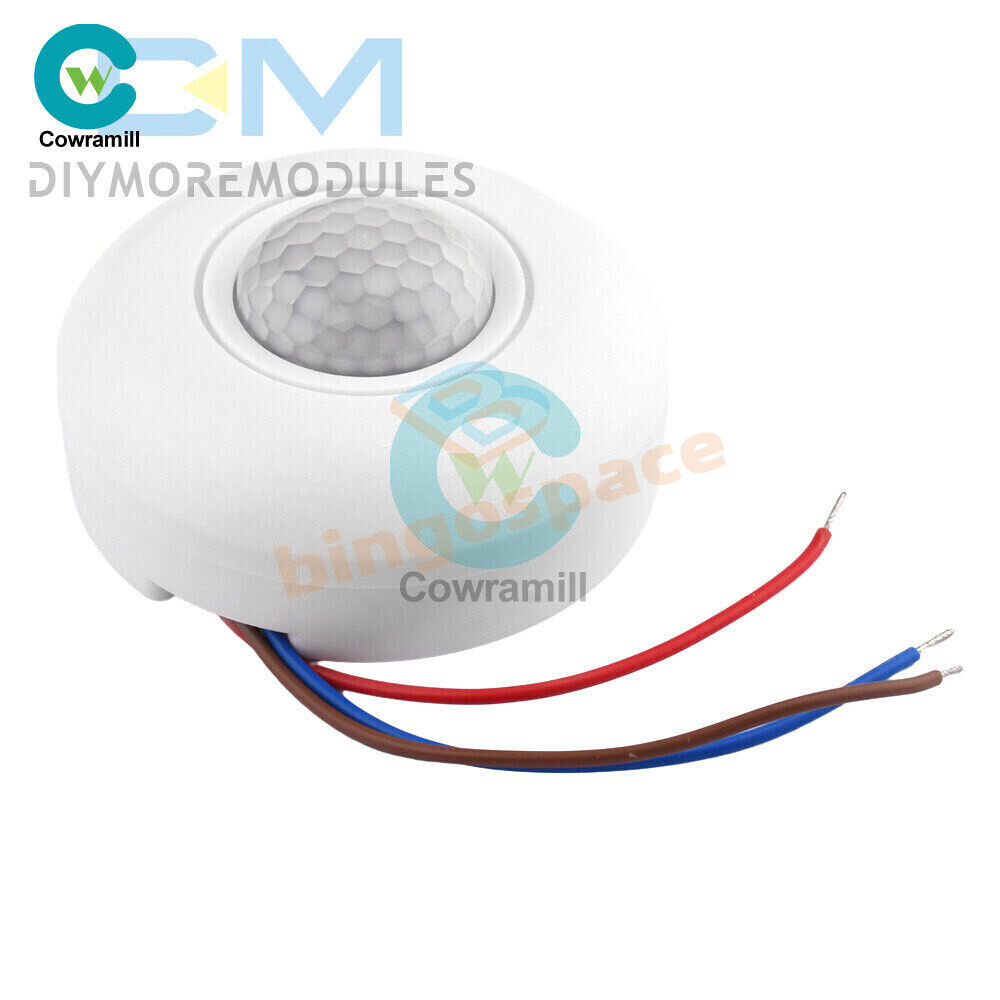 AC85-265V Infrared PIR Motion Induction Sensor 360° Detection For Ceiling Light