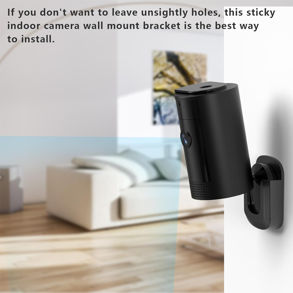 3 Pack Wall Mount Bracket for Camera, Adhesive Camera Mount, No Drill No Screws(
