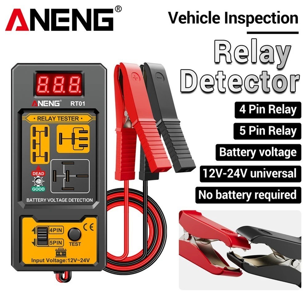 Relay Tester Aermotor 11-25V Car Battery Voltage Detector LED Indicator Light