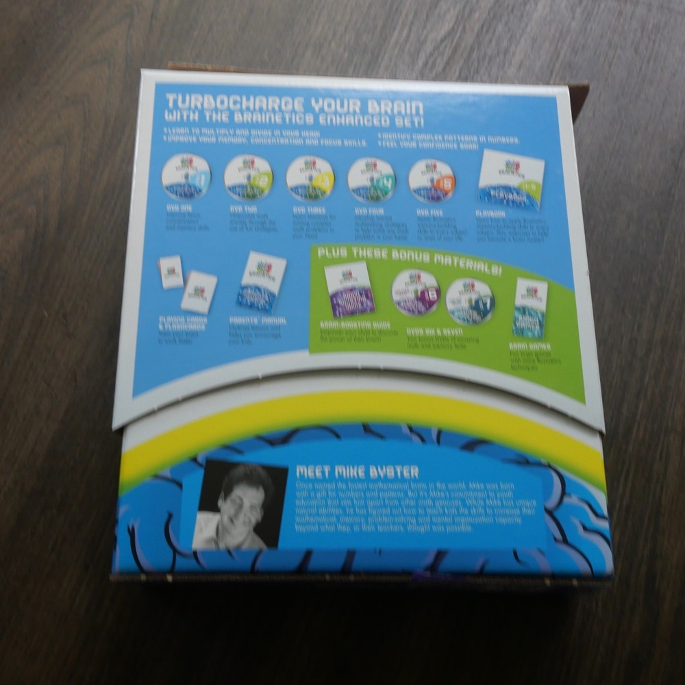 NEW Brainetics Breakthrough Math & Memory Educational Program System 7 DVDs
