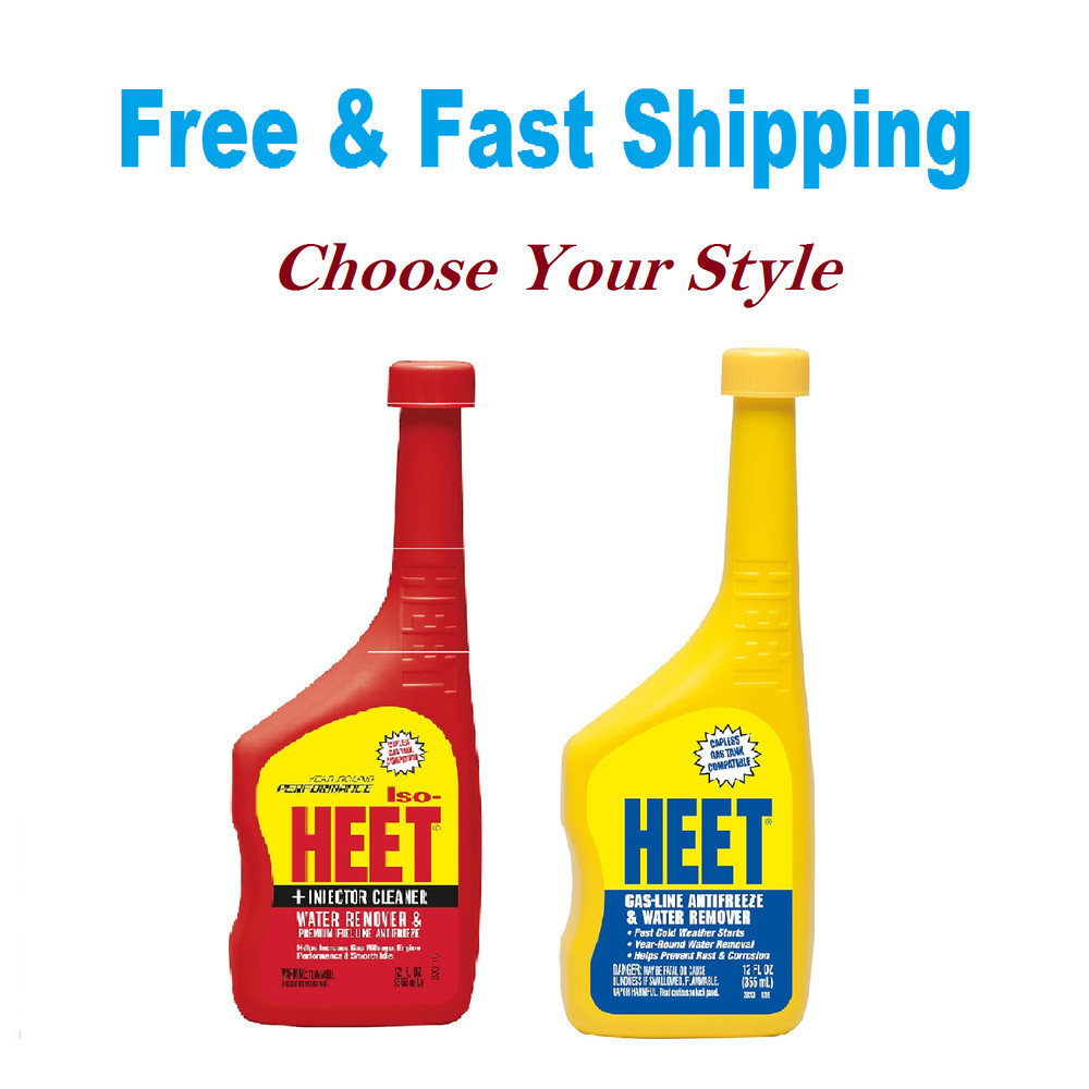 HEET Water Remover & Premium Improves Engine Performance(Select Style)12 fl. oz.