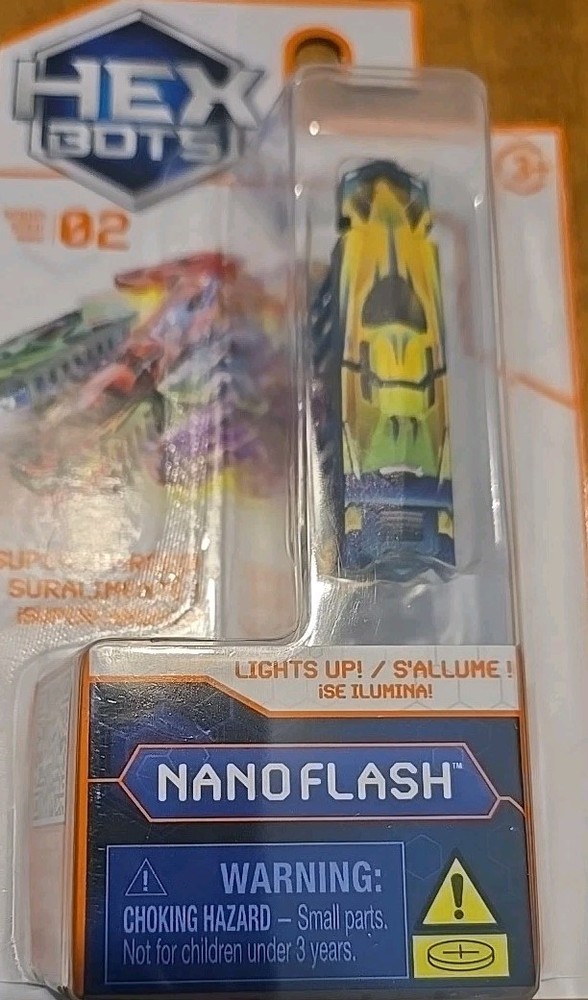 HEX Bots Nano B8 Flash Robot. Yellow, New