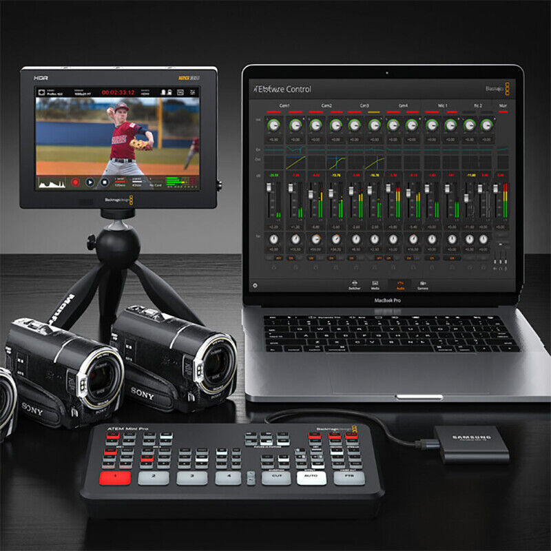 Blackmagic Design ATEM Mini Pro HDMI Live Stream Switcher Multi-view Recording