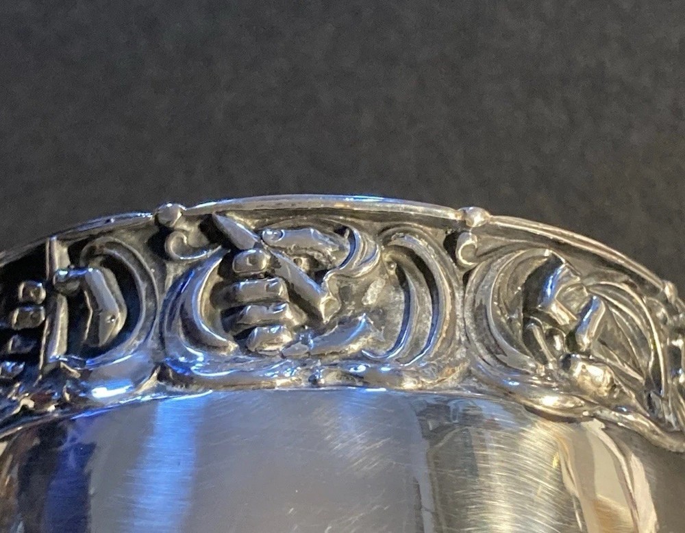 1915 Gorham Sterling Cigar Cups Embossed