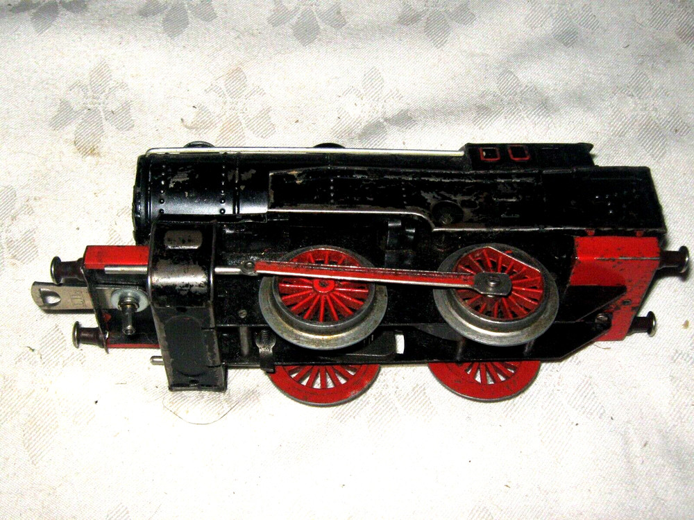 Rare U.S. Zone Germany Fleischmann O Gauge Clockwork E320 0-4-0 Tinplate Engine