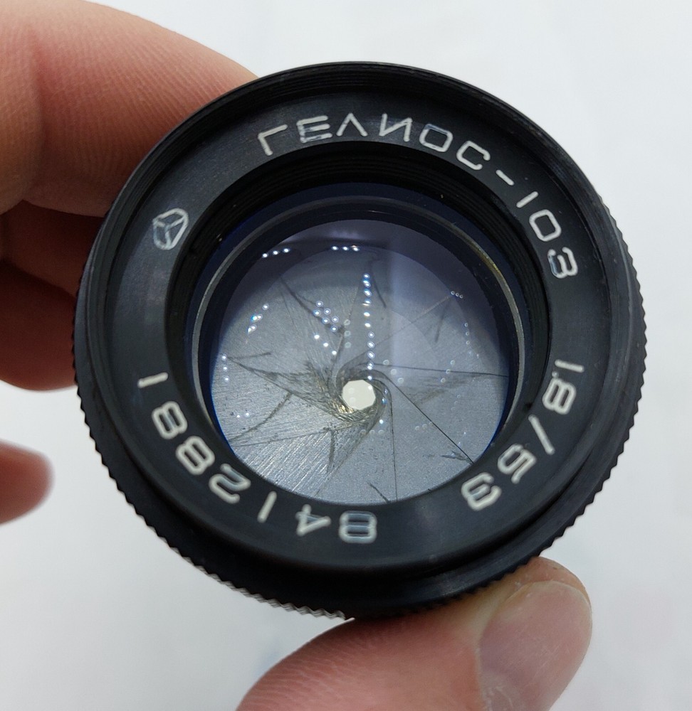 Объектив Гелиос-103 53мм F/1.8,СССР Для Киевского байонета Contax