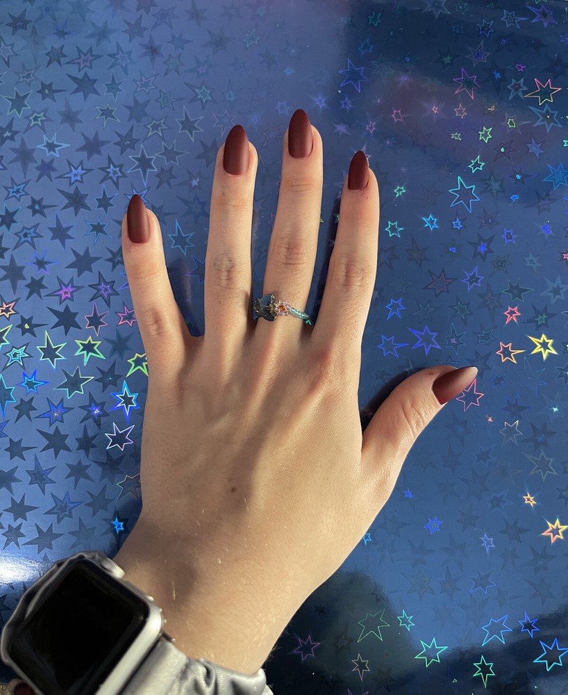 blue butterfly ring 🦋